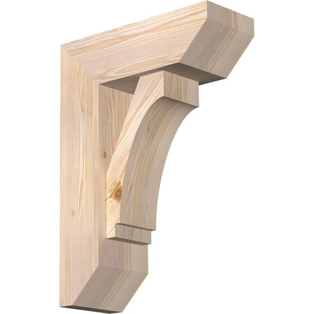 Ekena Millwork Imperial Slat Smooth Bracket w/ Offset Brace, Douglas Fir, 7 1/2"W x 20"D x 28"H BKT0806X20X28IMP06SDF